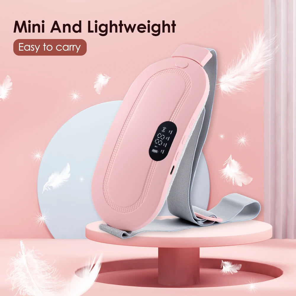 🔥 Smart Heated Massage Belt – Ultimate Relief for Menstrual Cramps 💖