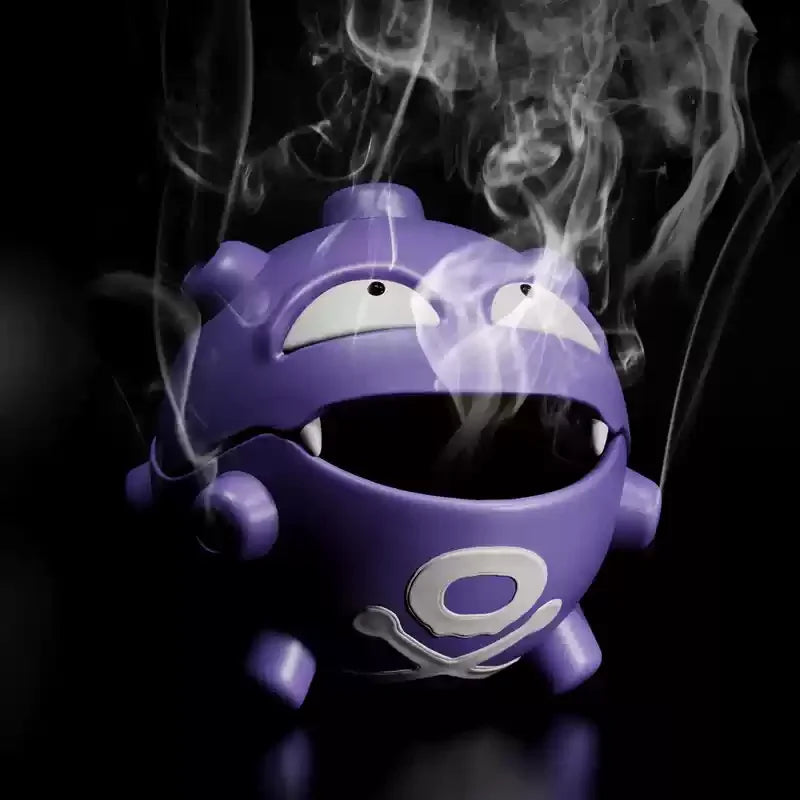 Koffing-Inspired Dual Gas Grenade Incense Burner & Ashtray