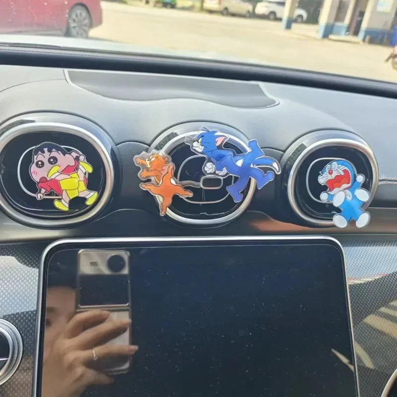 Crayon Shin-Chan Car Vent Ornament – Anime Acrylic Air Freshener Clip