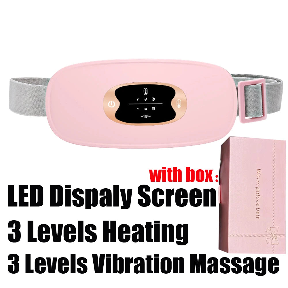 🔥 Smart Heated Massage Belt – Ultimate Relief for Menstrual Cramps 💖