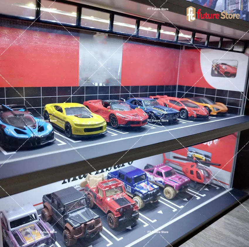 LED Garage Diorama Display