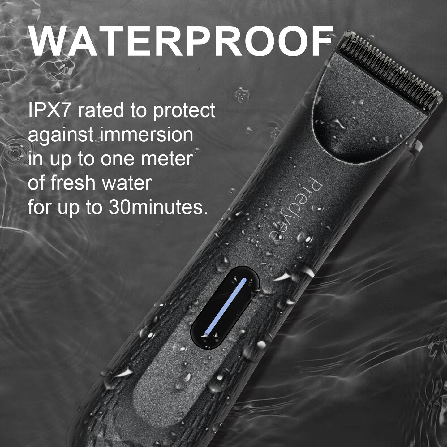 🧔♂️ Waterproof Electric Body Trimmer for Men 💪🚿