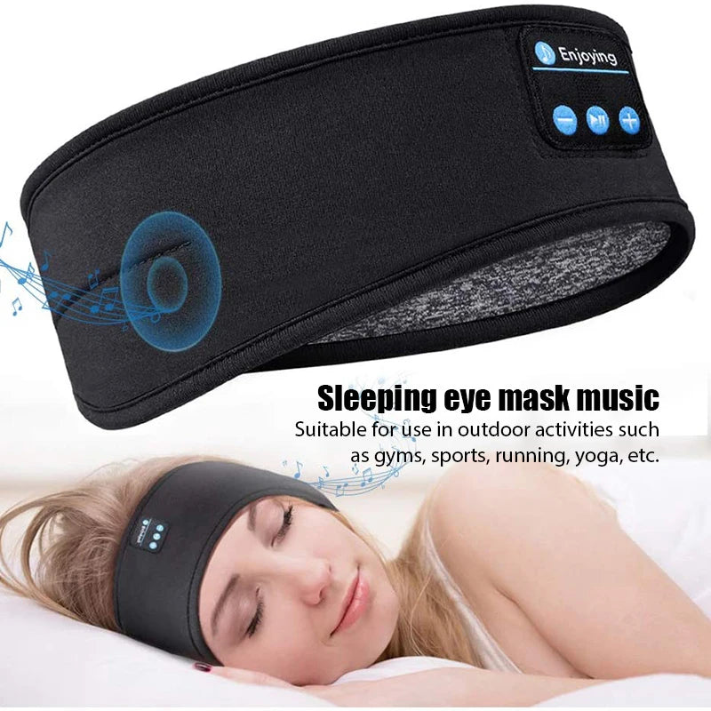 Wireless Sleep Headband – Bluetooth Headphones & Eye Mask in One!