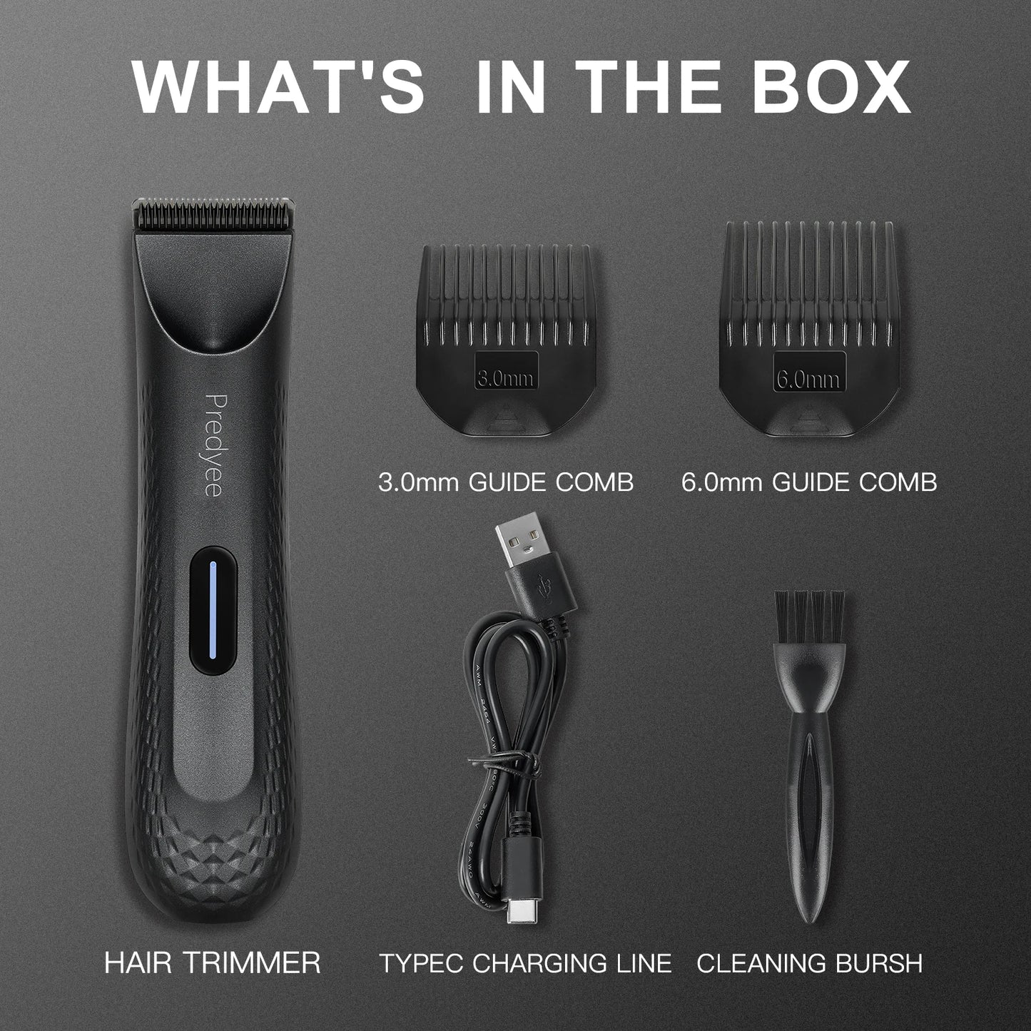 🧔♂️ Waterproof Electric Body Trimmer for Men 💪🚿