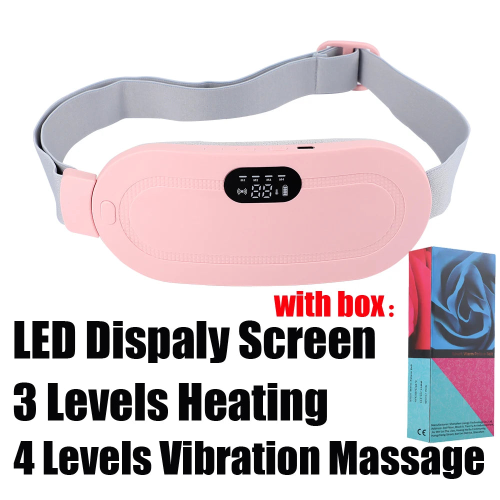 🔥 Smart Heated Massage Belt – Ultimate Relief for Menstrual Cramps 💖