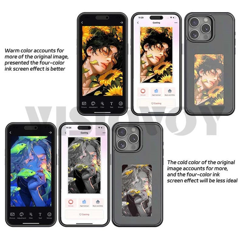 NFC Smart Phone Case – Customizable E-Paper Display