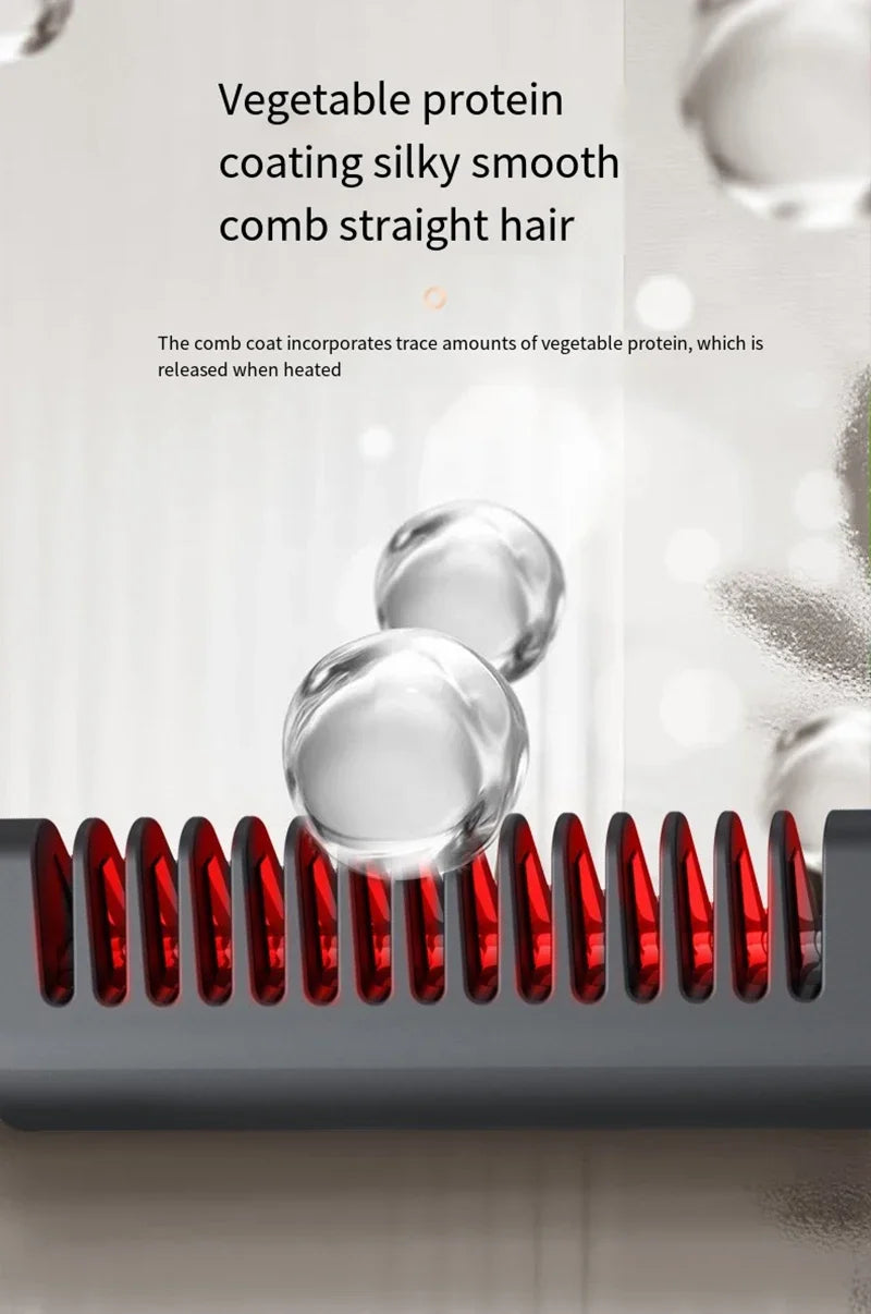 πββοΈ Wireless 2-in-1 Hair Straightening Brush β Smooth Hair, Anywhere! β¨π₯