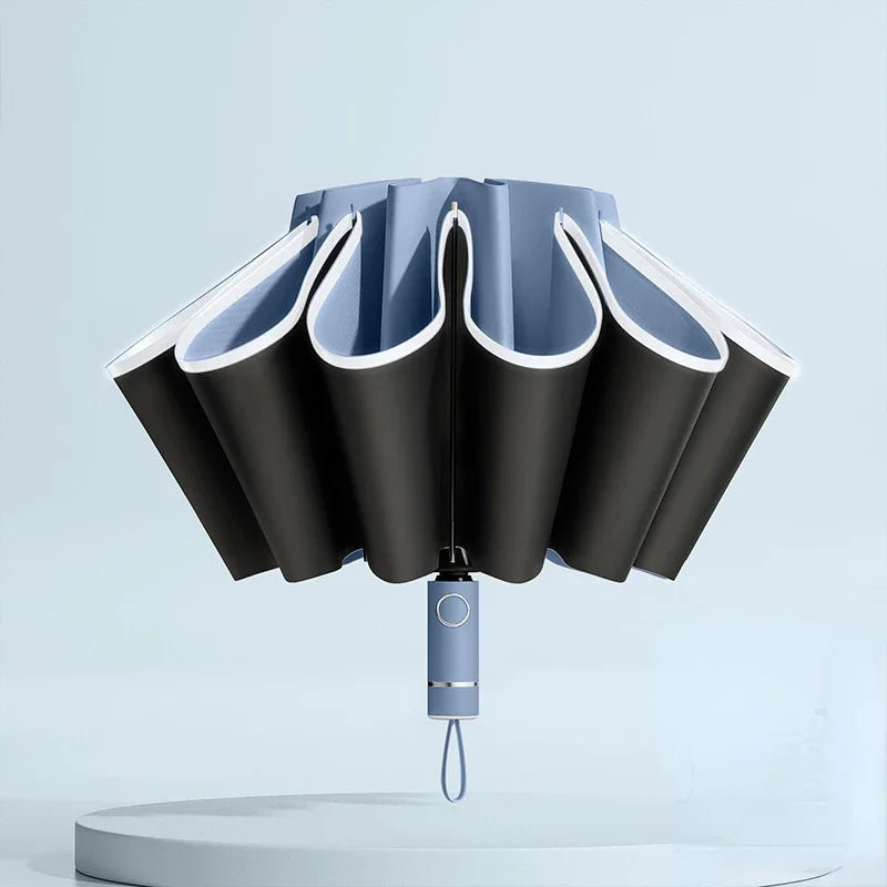AutoFold LED Umbrella – Weatherproof