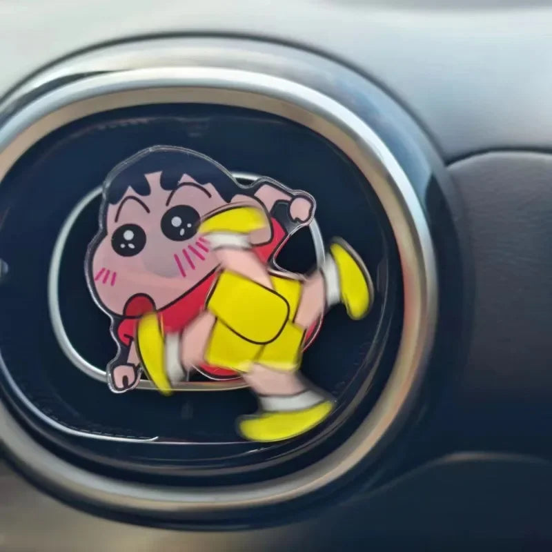 Crayon Shin-Chan Car Vent Ornament – Anime Acrylic Air Freshener Clip