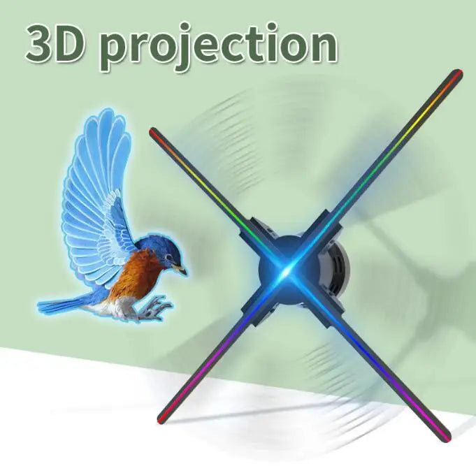 Wifi 3D Fan Hologram Projector Remote Wifi Control Commercial Advertising Display Holograma Projetor Transmit Picture Video