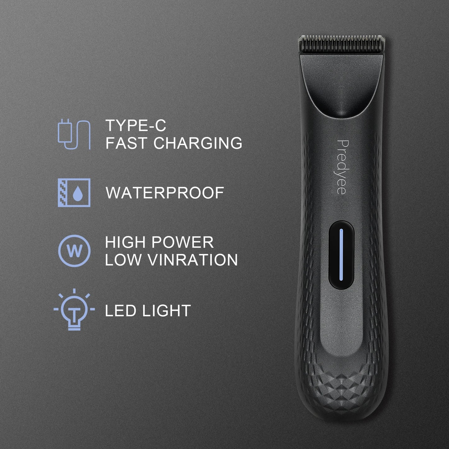 🧔♂️ Waterproof Electric Body Trimmer for Men 💪🚿