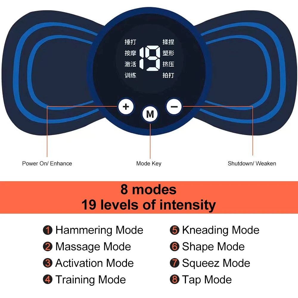 Mini Electric Neck Massager – Wireless & Portable Relief