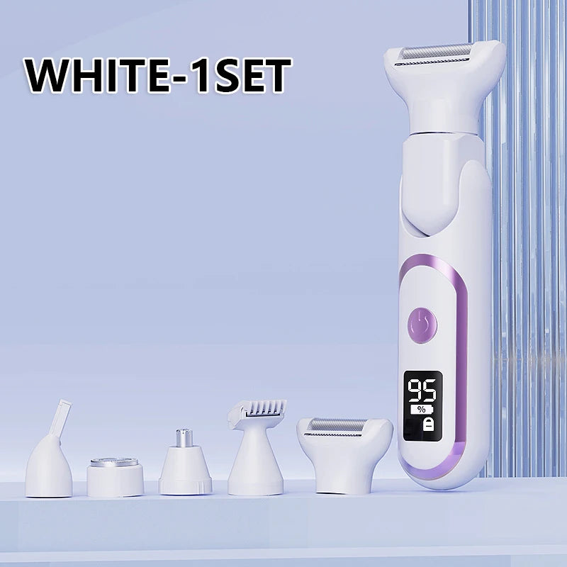 💖 5-in-1 Cordless Electric Shaver for Women – Smooth Skin Anytime, Anywhere! ✨