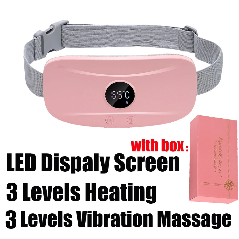 🔥 Smart Heated Massage Belt – Ultimate Relief for Menstrual Cramps 💖