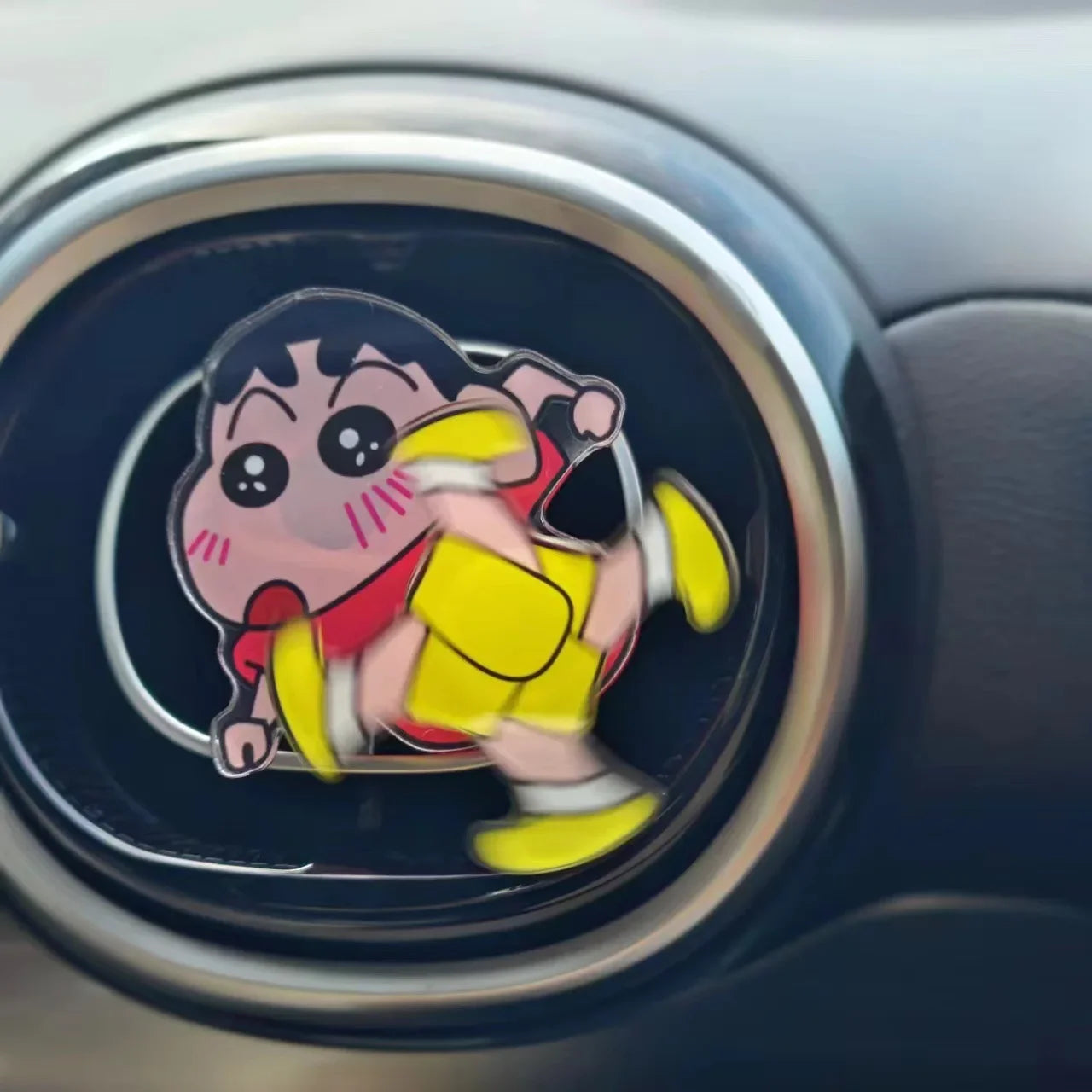 Crayon Shin-Chan Car Vent Ornament – Anime Acrylic Air Freshener Clip