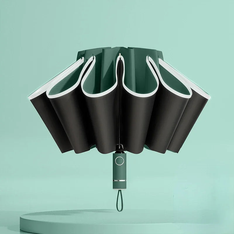 AutoFold LED Umbrella – Weatherproof