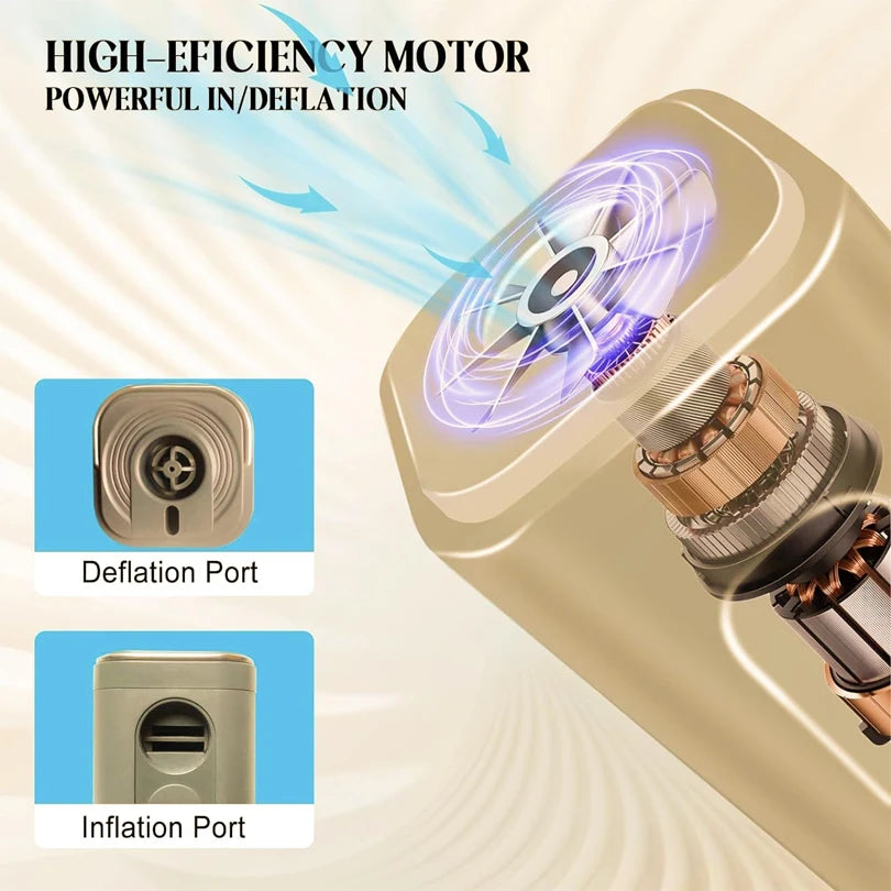 AirMate™ Wireless Air Pump – Inflate & Deflate Anywhere, Anytime!