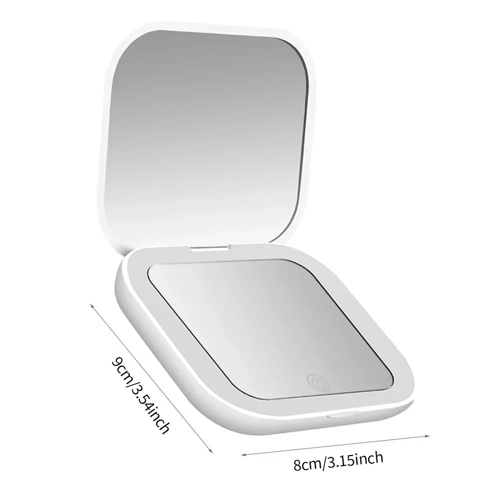 💡 Portable Foldable LED Makeup Mirror – Beauty On the Go! 💄✨
