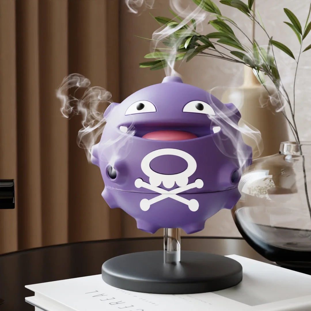 Koffing-Inspired Dual Gas Grenade Incense Burner & Ashtray