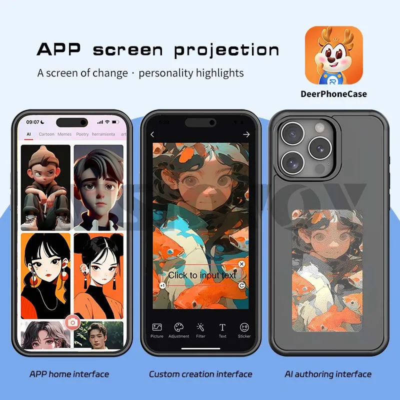 NFC Smart Phone Case – Customizable E-Paper Display