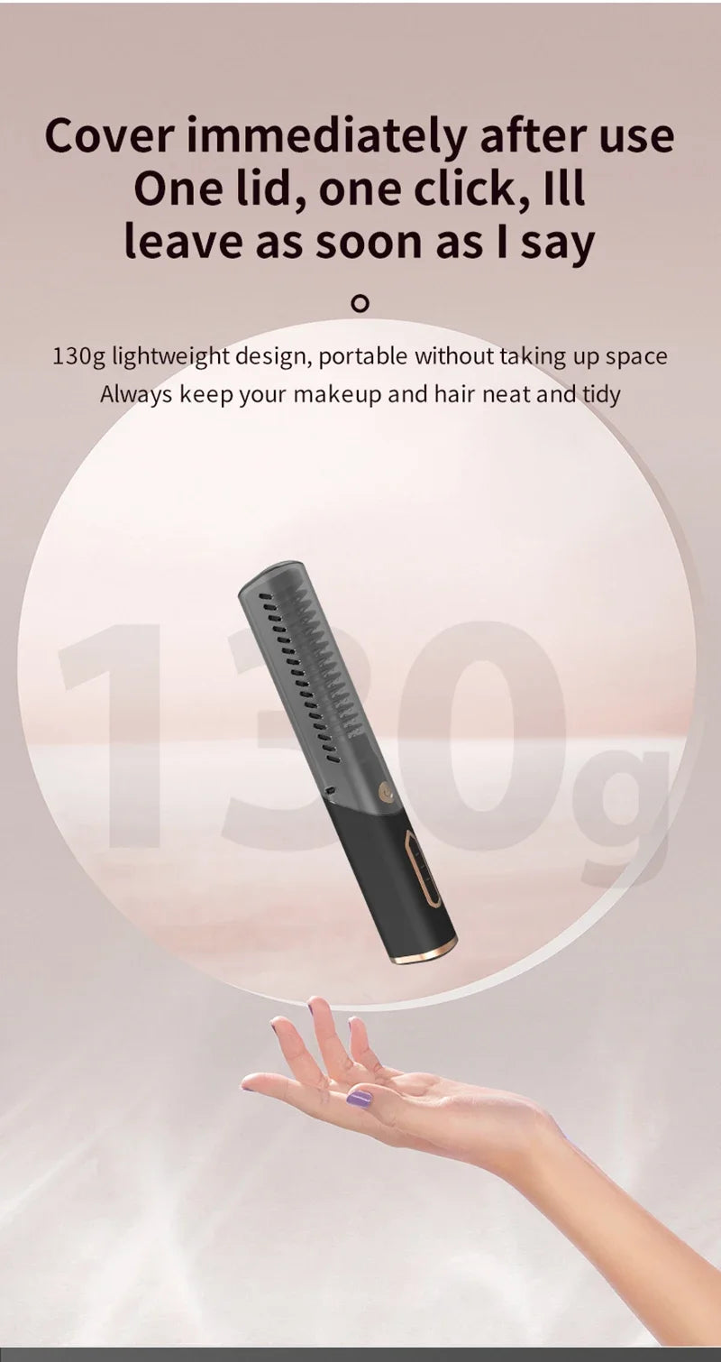 πββοΈ Wireless 2-in-1 Hair Straightening Brush β Smooth Hair, Anywhere! β¨π₯