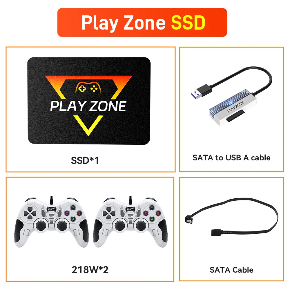 Playzone 1TB – Retro Emulator SSD (16,000+ Games) for PS5/PS4/PS3/Xbox/Switch/Wii/Wii U