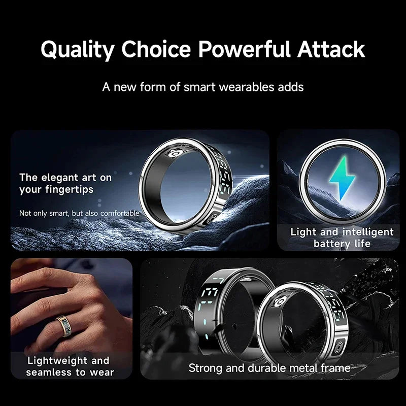 Xiaomi SR08 Smart Ring – LED Display, Heart Rate & SpO2 Monito