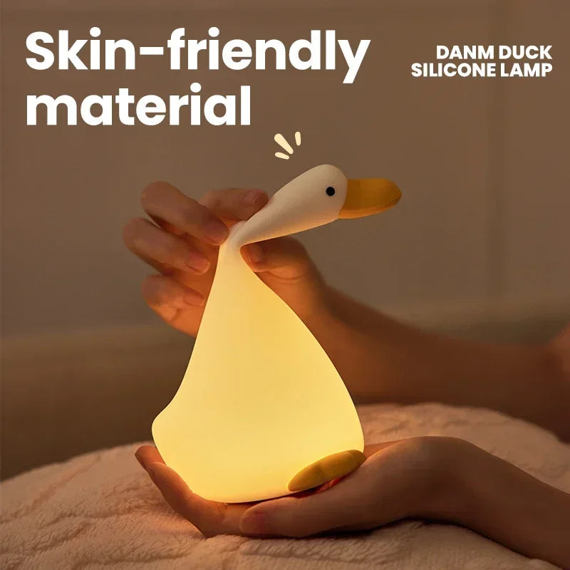 Cute Duck Silicone Patting Lamp