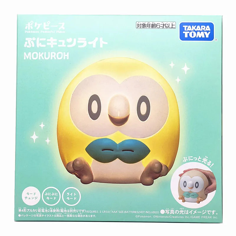 Pokémon PokePeace Night Lamp – Pikachu, Piplup & Rowlet (Takara Tomy)