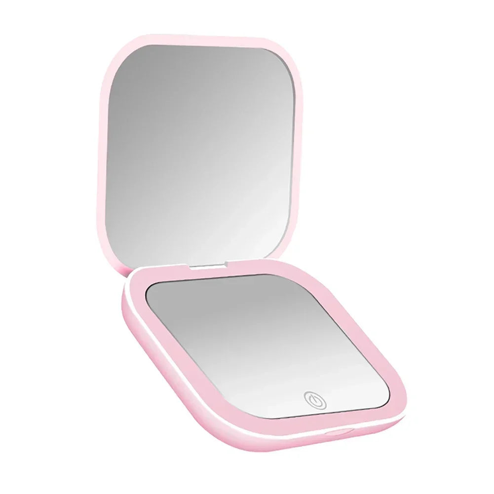 💡 Portable Foldable LED Makeup Mirror – Beauty On the Go! 💄✨