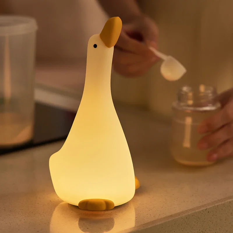 Cute Duck Silicone Patting Lamp