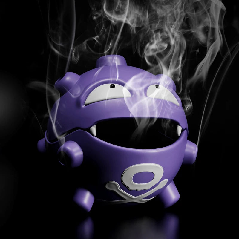 Koffing-Inspired Dual Gas Grenade Incense Burner & Ashtray