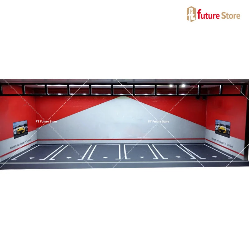 LED Garage Diorama Display