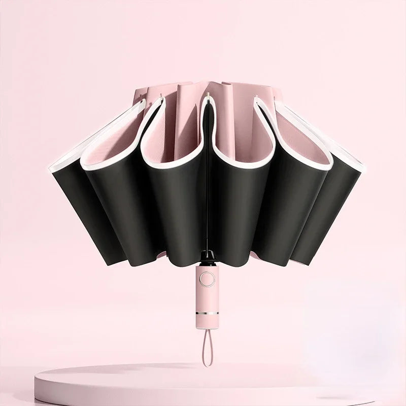 AutoFold LED Umbrella – Weatherproof