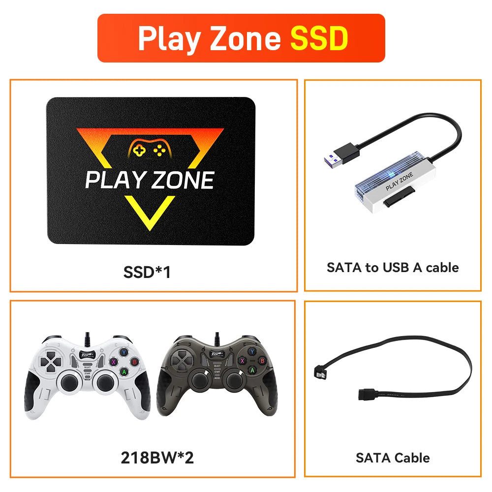 Playzone 1TB – Retro Emulator SSD (16,000+ Games) for PS5/PS4/PS3/Xbox/Switch/Wii/Wii U