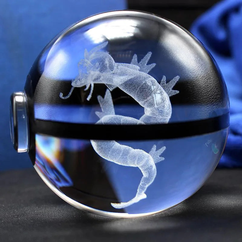 3D Crystal Pokémon Ball Lamp – LED Night Light