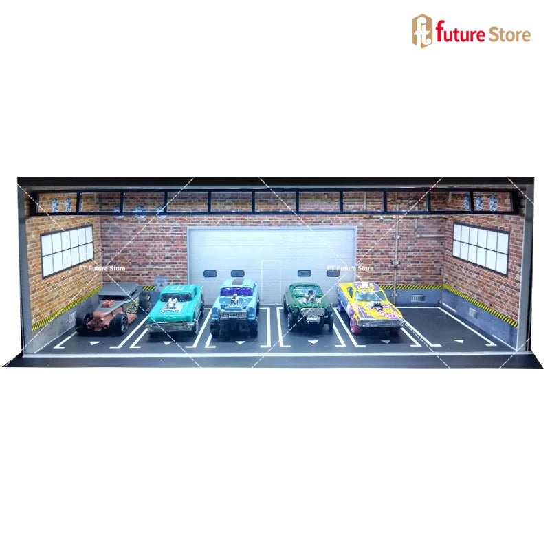 LED Garage Diorama Display