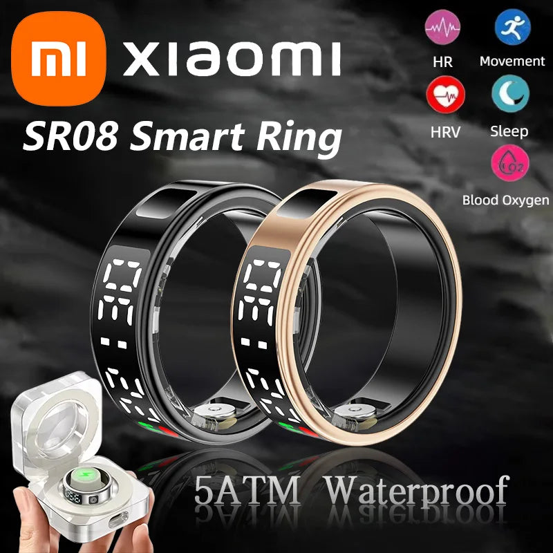 Xiaomi SR08 Smart Ring – LED Display, Heart Rate & SpO2 Monito