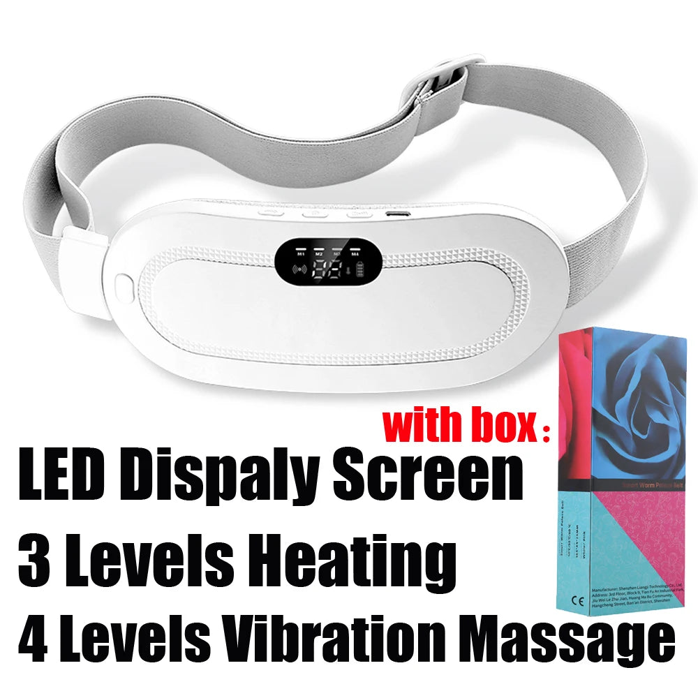 🔥 Smart Heated Massage Belt – Ultimate Relief for Menstrual Cramps 💖