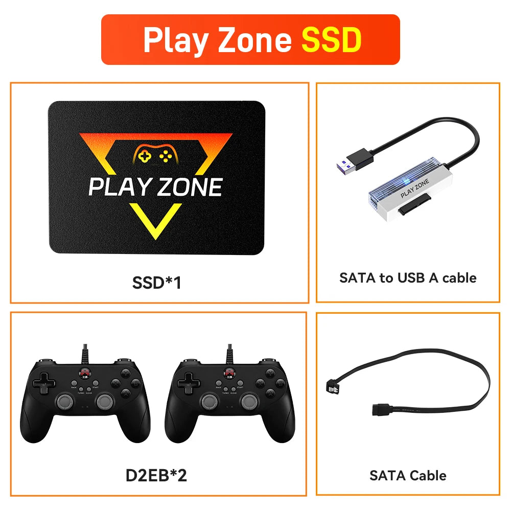 Playzone 1TB – Retro Emulator SSD (16,000+ Games) for PS5/PS4/PS3/Xbox/Switch/Wii/Wii U