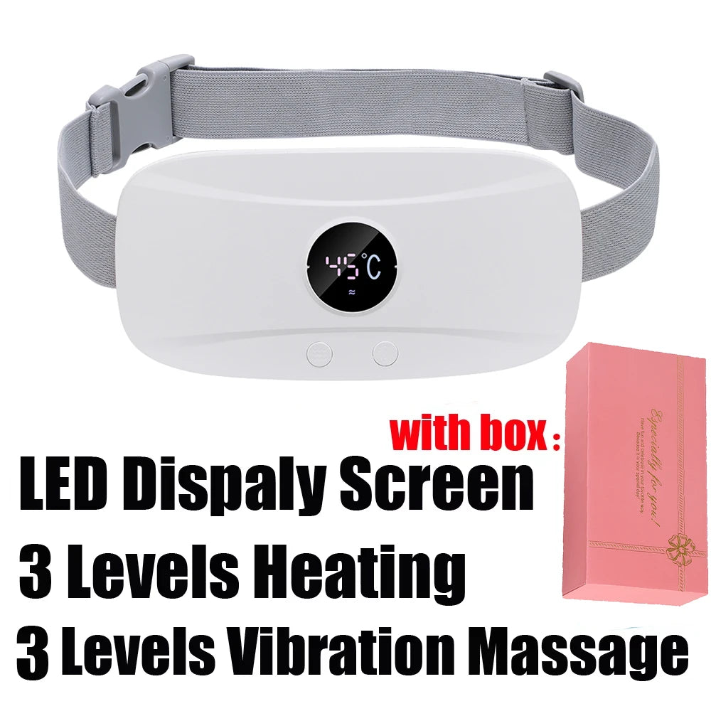 🔥 Smart Heated Massage Belt – Ultimate Relief for Menstrual Cramps 💖