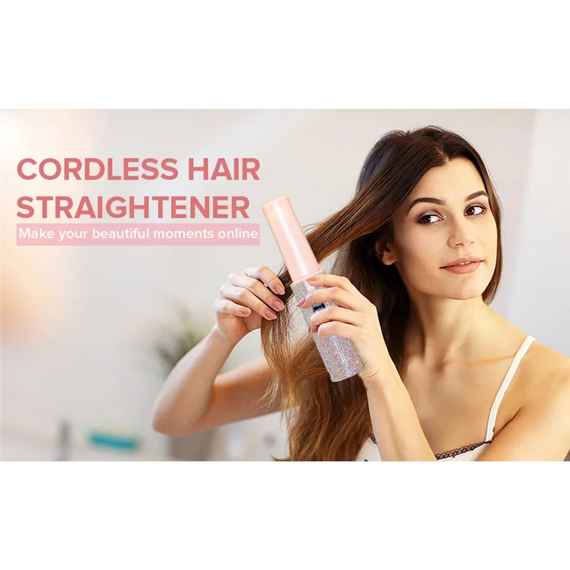 🔥 2-in-1 Electric Hair Straightening Brush – Smooth. Style. Slay. 💁♀️✨