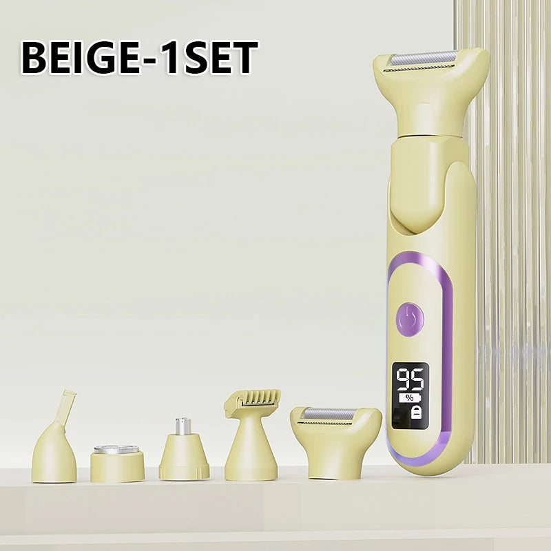 💖 5-in-1 Cordless Electric Shaver for Women – Smooth Skin Anytime, Anywhere! ✨