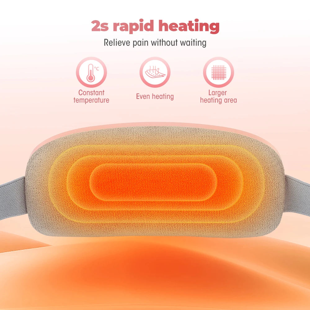 🔥 Smart Heated Massage Belt – Ultimate Relief for Menstrual Cramps 💖