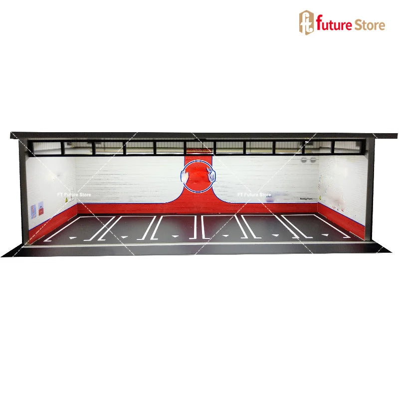 LED Garage Diorama Display