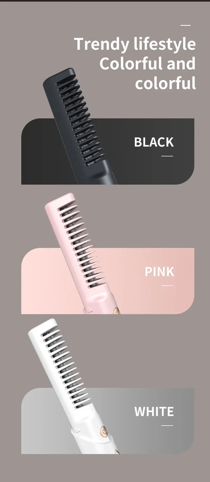 πββοΈ Wireless 2-in-1 Hair Straightening Brush β Smooth Hair, Anywhere! β¨π₯