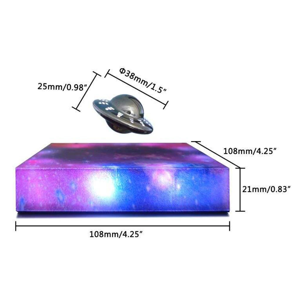 Magnetic Floating LED Night Lamp – Rotating Levitation Desk Light