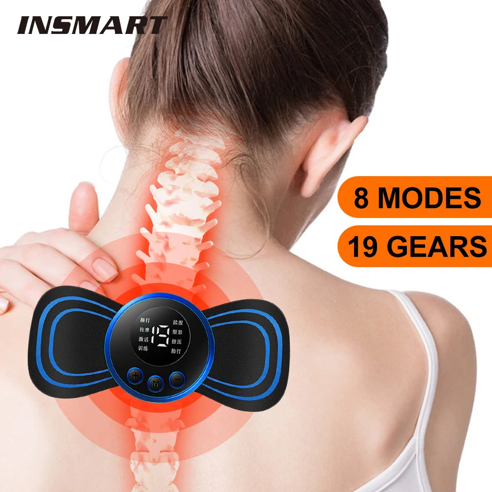 Mini Electric Neck Massager – Wireless & Portable Relief