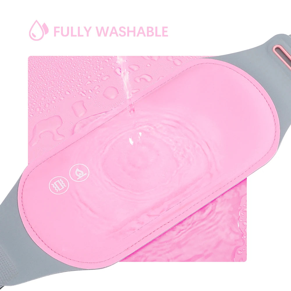 🔥 Smart Heated Massage Belt – Ultimate Relief for Menstrual Cramps 💖