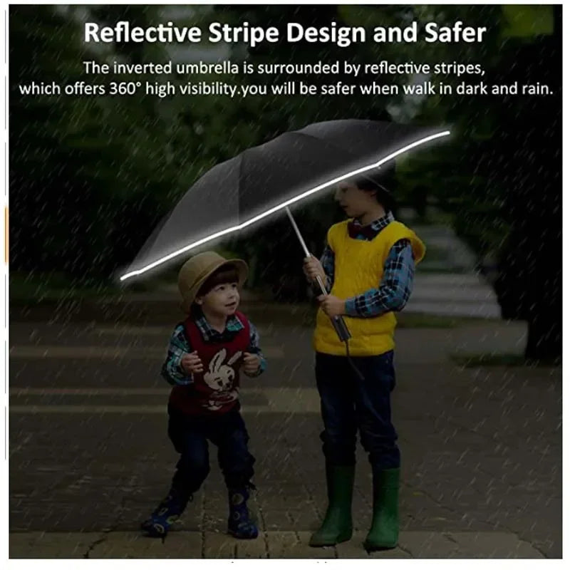 AutoFold LED Umbrella – Weatherproof